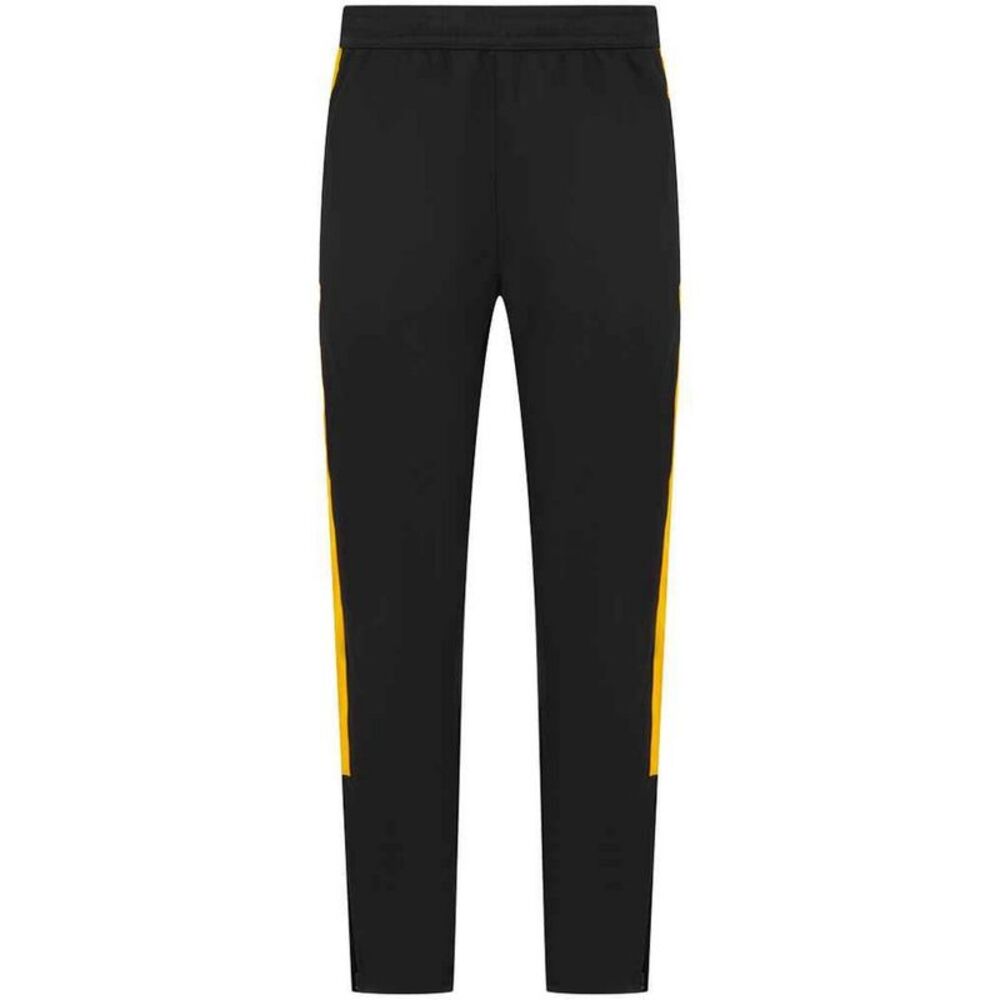 Finden & Hales Childrens/Kids Boys Knitted Tracksuit Pants / Black/Gold